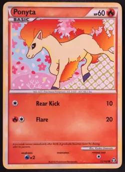 Ponyta 72/102 - Pokemon Triumphant Common Card - Image 1