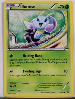 Illumise 18/160 - VLP - XY Primal Clash Pokemon Card - Tomokazu Komiya Art - Image 1