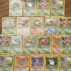 1st Edition Jungle 1999 Pokemon Card Lot 20 Cards Vintage WOTC - Image 1