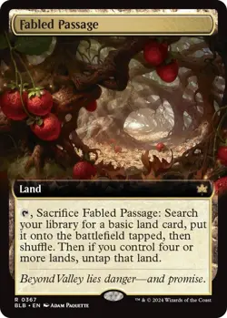 Fabled Passage (Extended Art) 0367 MTG Bloomburrow Rare NP - Image 1