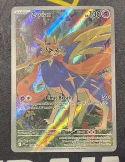 Zacian 100/094 Illustration Rare Pokemon Phantasmal Flames - Image 1