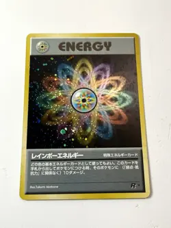 Rainbow Energy Japanese Pokemon Team Rocket *Double Swirl* Holo Rare Vintage NM - Image 1
