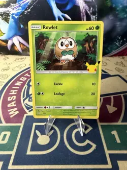 Rowlet - Non Holo - 7/25 McDonalds Promo - 2021 - 25th Anniversary - Pokemon - Image 1