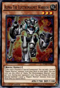 Alpha The Electromagnet Warrior - Super Rare 1st Ed. SDMY-EN001 - NM - YuGiOh - Image 1