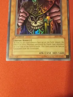 Yu-Gi-Oh Dark Ruler Ha Des LOD-001 1st Edition Very Light Played Good Condition - Image 2