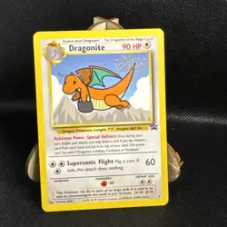 Pokemon Dragonite Kids WB Promo 05 Card The First Movie 1999 LP - Image 1