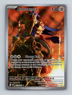 Zamazenta 201 2025 Pokemon Destined Rivals Full Art Illustration Rare Card NM+ b - Image 1