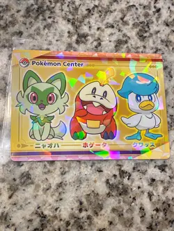 Pokemon Center Scarlet Violet Pre-order Bonus Promo Card Starters - USA SELLER!! - Image 1