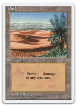 Oasis (NM) Fourth Edition 4ED Magic MTG - Image 1