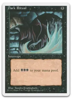 Dark Ritual #13 (NM) Fourth Edition 4ED Magic MTG - Image 1