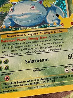 Venusaur Celebrations 15/102 MP+ Holo Bleed Pokemon TCG - Image 4