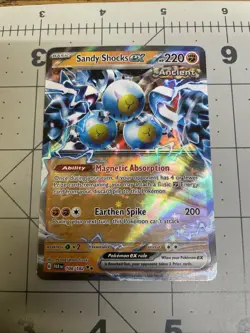 Pokemon Paradox Rift Sandy Shocks ex Double Rare Holo 108/182 - Image 1