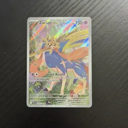 Zacian Illustration Rare 100/094 Phantasmal Flames Holo POKEMON NEAR MINT B - Image 1