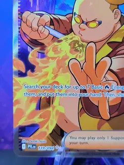 Pokemon TCG Phantasmal Flames Firebreather 119/094 Full Art NM English - Image 5