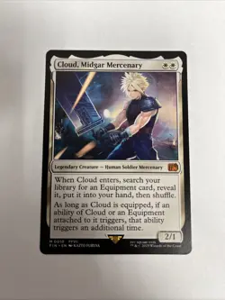 Cloud Midgar Mercenary Nonfoil Card #0010 MTG LP - Image 1