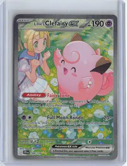 Pokemon TCG Lillie's Clefairy EX Journey Together Sir Card 184/159 NM Condition - Image 1