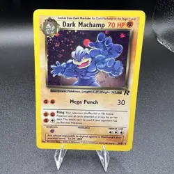 Dark Machamp - 10/82 - Pokemon Team Rocket Unlimited Holo Rare Card WOTC NM - Image 1