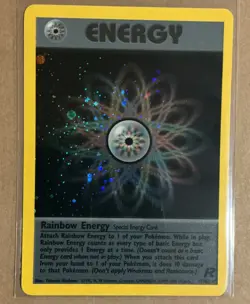 Pokemon TCG Rainbow Energy Team Rocket 17/82 Holo Rare Special Energy Card - Image 1
