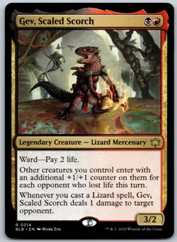 Gev, Scaled Scorch R Bloomburrow 214 NM - Image 1