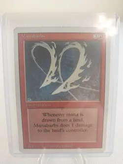 Vintage MTG Magic the Gathering Manabarbs Revised Edition MP - Image 1