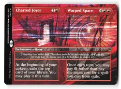 Charred Foyer / Warped Space #340 (Borderless) (NM) (Non-Foil) (DSK) Magic MTG - Image 1