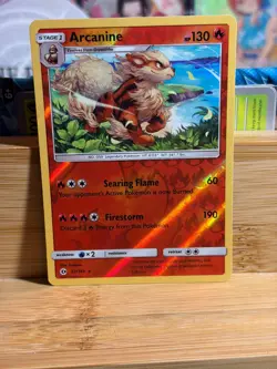 ARCANINE 22/149 Sun&Moon Base Set Reverse Holo Rare Pokemon TCG Near Mint - Image 1