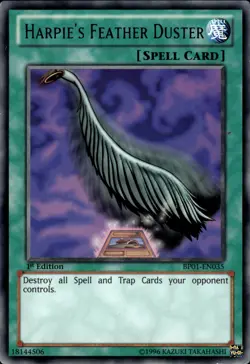 Harpie's Feather Duster - Black Rare 1st Edition BP01-EN035 - LP - YuGiOh - Image 1