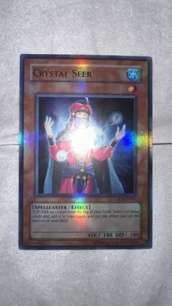 Yugioh Misprint Crystal Seer Full Foil Bleed TAEV-EN031 LP - Image 1