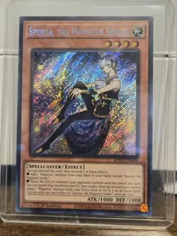 Yugioh Spenta, the Magistus Sealer BPRO-EN098 Secret Rare 1st Edition NM - Image 1