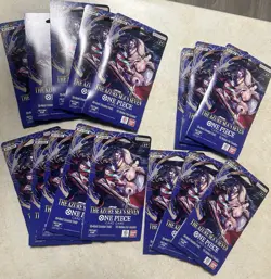One Piece TCG The Azure Sea’s Seven OP-14 Sleeved Booster Pack Lot Of 16 Sealed - Image 1