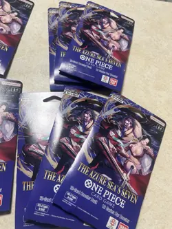 One Piece TCG The Azure Sea’s Seven OP-14 Sleeved Booster Pack Lot Of 16 Sealed - Image 3