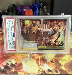 2022 WEISS SCHWARZ JPN HAN SOLO GOLD STAR WARS RARE MISSION! PSA 10 - Image 1