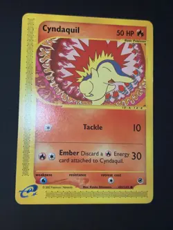 Pokemon Card Old Comune Expedition Set Base ENG 105/165 Cyndaquill - Image 4