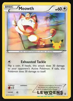 Meowth - 20th Anniversary Stamp - 53/83 - Promo - Generations - Pokemon Card LP1 - Image 1