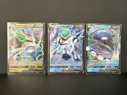 Pokemon TCG Sword & Shield Era Rare V Cards - Rayquazza V #100 Crown Z + 5 More - Image 2