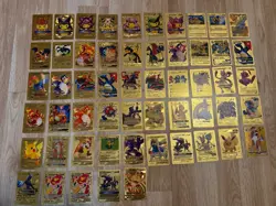Pokemon Fan Art Card Lot, Poncho Pikachu, Charizard, Etc, 55 Cards - Image 1