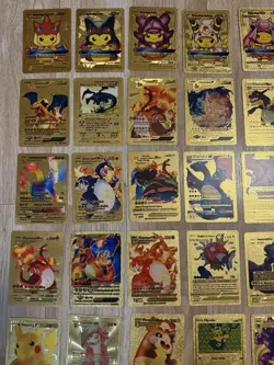 Pokemon Fan Art Card Lot, Poncho Pikachu, Charizard, Etc, 55 Cards - Image 2