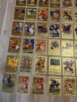 Pokemon Fan Art Card Lot, Poncho Pikachu, Charizard, Etc, 55 Cards - Image 4