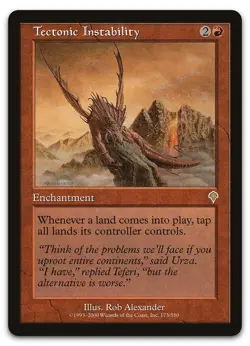Tectonic Instability #173 (NM) Invasion INV Magic MTG - Image 1