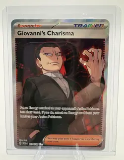 Giovanni's Charisma SR 197/165 Ultra Rare Pokemon Scarlet & Violet 151 - Image 3