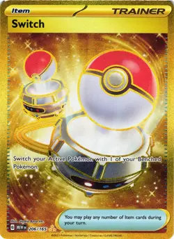 Pokemon TCG Switch Scarlet & Violet 151 206/165 Holo Secret Rare NM - Image 1