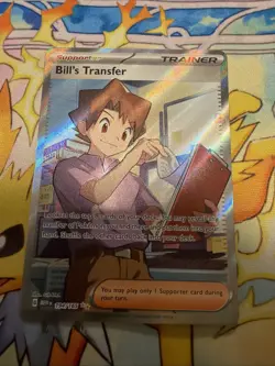 Pokemon Bill's Transfer 194/165 Scarlet & Violet 151 Holo Trainer Full Art - Image 1