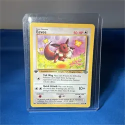 Pokemon Eevee Jungle 51/64 1st Edition Regular 1999 50 HP Card - Image 1