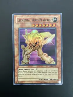 Yu Gi Oh Elemental Hero Bladedge Eroe Elementale Een-en007 Eng Super Rare Rara - Image 1