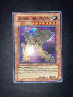 Yu Gi Oh Elemental Hero Bladedge Eroe Elementale Een-en007 Eng Super Rare Rara - Image 2