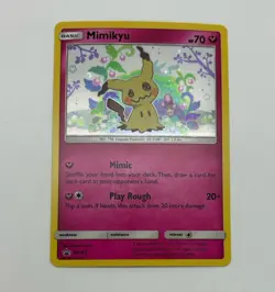 Mimikyu SM163 Holo Pokemon Sun & Moon Team Up Black Star Blister Promo Card - NM - Image 1
