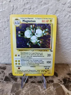 Magneton Rare HOLO Pokemon Card 11/62 Fossil Set Unlimited 1999 NEAR NEAR MINT - Image 2