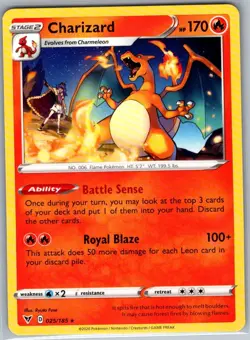 Charizard 025/185 Non Holo SWSH04: Vivid Voltage - Pokemon Card - NM - Image 1