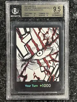DON!! Card (Shanks) Premium Booster -The Best- Vol. 2 Foil BGS 9.5 - Image 1
