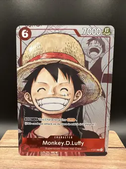 Monkey D Luffy Manga Promo 25th Anniversary Alt Art P-001 One Piece Card English - Image 1